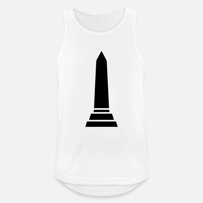 obelisk - Men's Breathable Tank Top - white