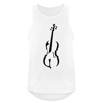 Cello - Männer Tank Top atmungsaktiv - Weiß - Vorne - Nick (188cm)