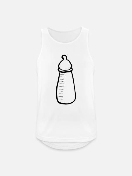 babyflasche_neurtal - Männer Tank Top atmungsaktiv - Weiß