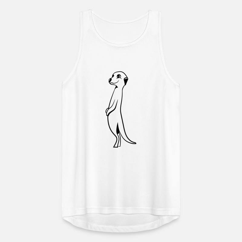 Erdmännchen süss lustig Männer Tank Top atmungsaktiv