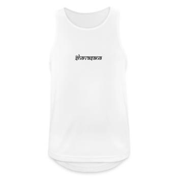 OM SHAVASANA - Débardeur respirant Homme - blanc - Devant - Nick (188cm)