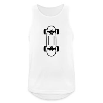 skateboard - Débardeur respirant Homme - blanc - Devant - Nick (188cm)