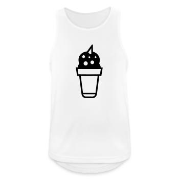 Sundae - Men's Breathable Tank Top - white - Front - Nick (188cm)