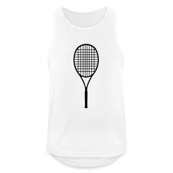 tennis, raquettes de tennis - Débardeur respirant Homme - blanc - Devant - Nick (188cm)