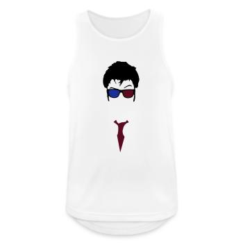 Doctor Who - Men's Breathable Tank Top - white - Front - Nick (188cm)
