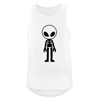 alien - Débardeur respirant Homme - blanc - Devant - Nick (188cm)