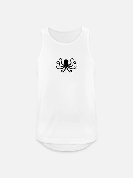 Kraken - Men's Breathable Tank Top - white