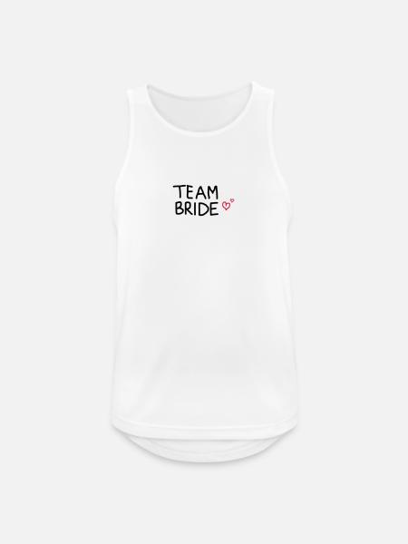 Team Bride - Männer Tank Top atmungsaktiv - Weiß