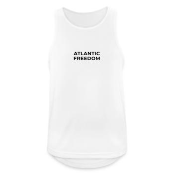 ATLANTEA - ATLANTIC FREEDOM - black - Men's Breathable Tank Top - white - Front - Nick (188cm)
