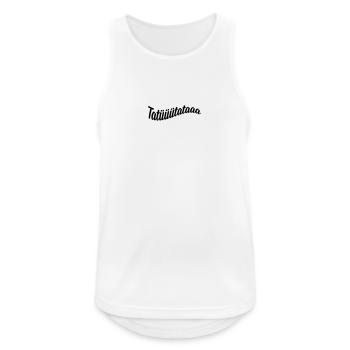 Tatütata - Männer Tank Top atmungsaktiv - Weiß - Vorne - Nick (188cm)