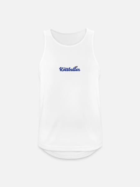 Suède drapeau Köttbullar - Débardeur respirant Homme - blanc