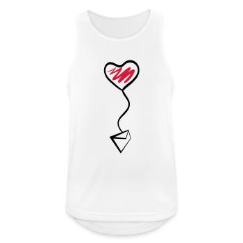 valentine mail - Men's Breathable Tank Top - white - Front - Nick (188cm)