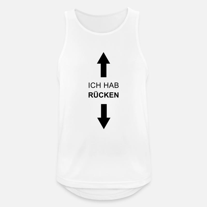 sick I'm back (md) - Men's Breathable Tank Top - white