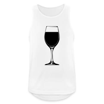 Wine wine wine bottle design - Men's Breathable Tank Top - white - Front - Nick (188cm)