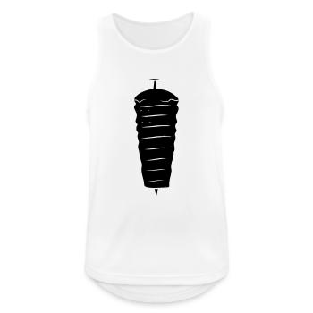Döner Kebab - Débardeur respirant Homme - blanc - Devant - Nick (188cm)