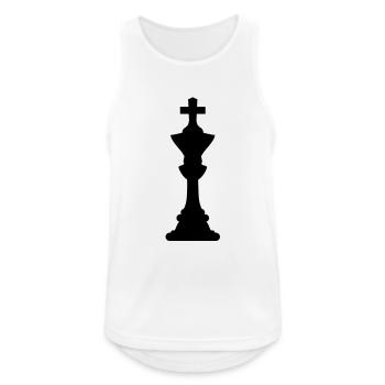 Chess silhouette - Männer Tank Top atmungsaktiv - Weiß - Vorne - Nick (188cm)