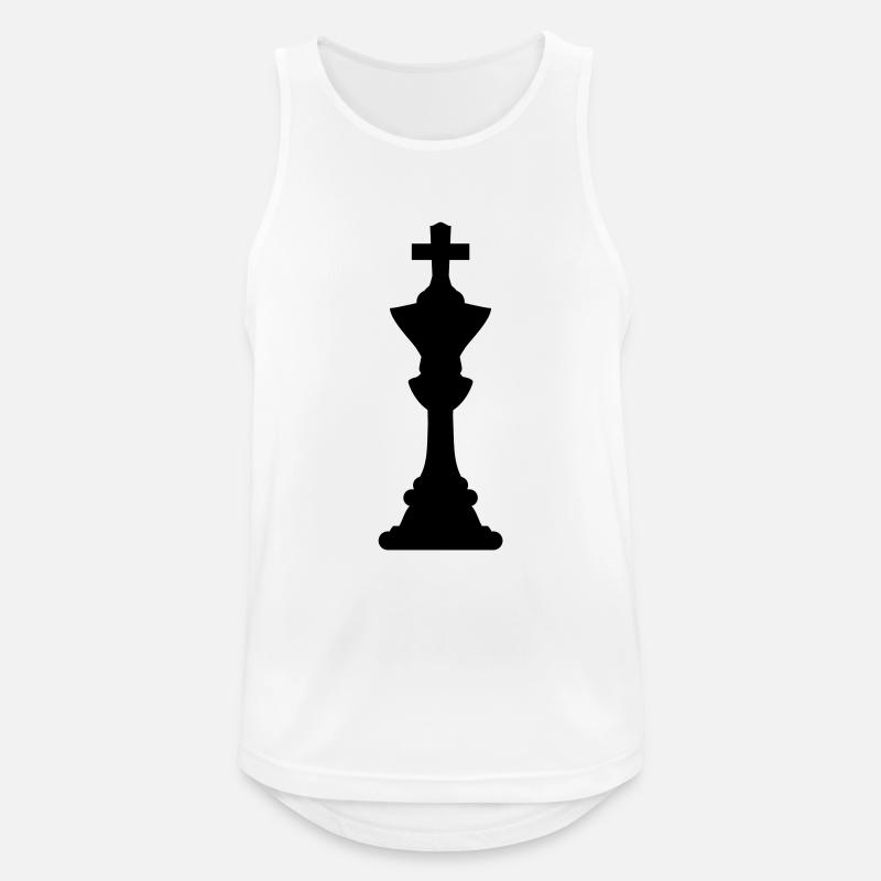 chess Silhouette - Men's Breathable Tank Top - white
