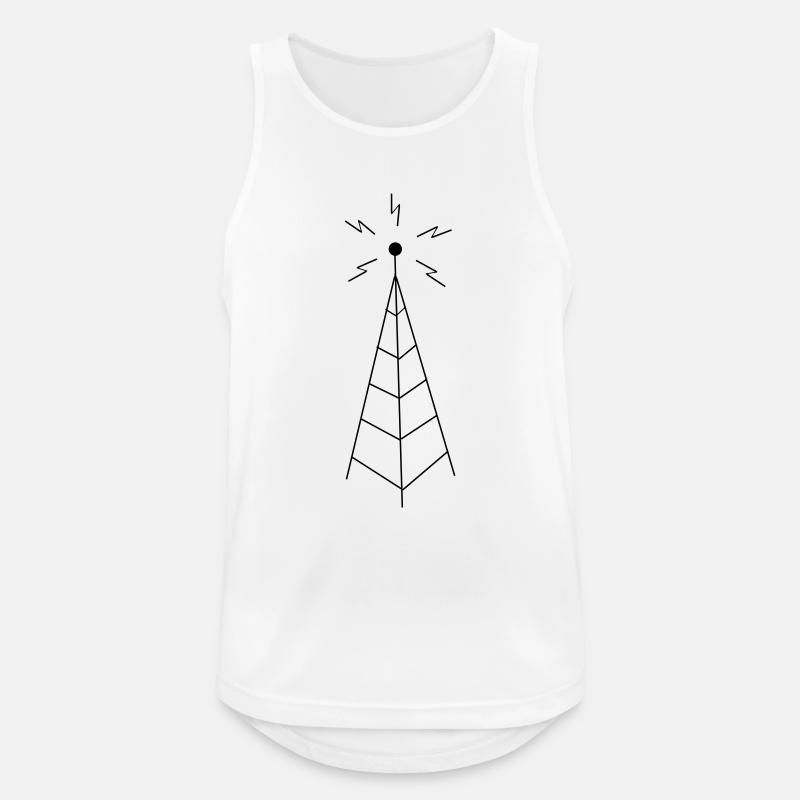 Transmission Tower Sendemast - Männer Tank Top atmungsaktiv - Weiß