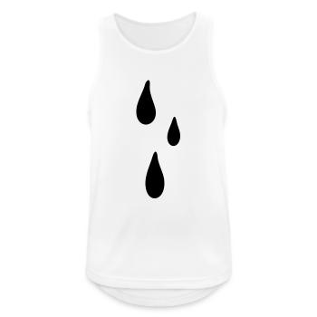tears - Débardeur respirant Homme - blanc - Devant - Nick (188cm)