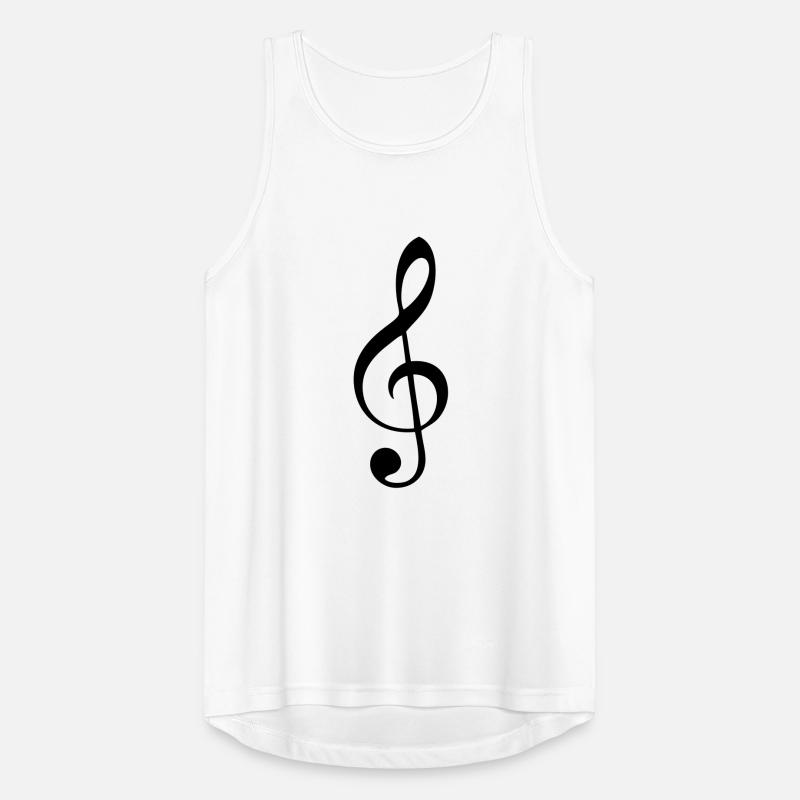 cle de sol note musique Débardeur respirant Homme