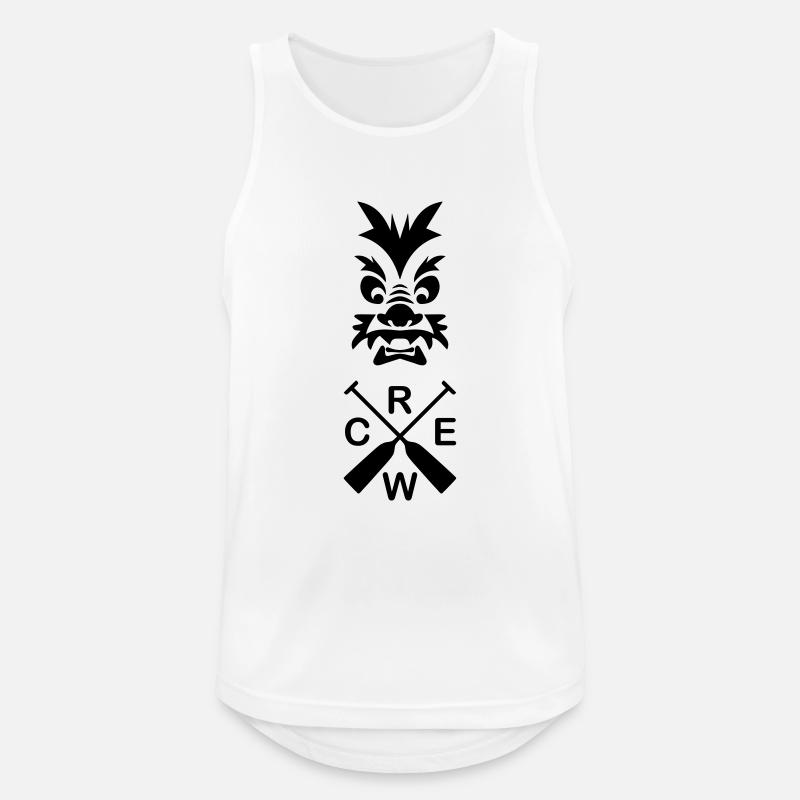 Drachenboot Team 1c - Männer Tank Top atmungsaktiv - Weiß