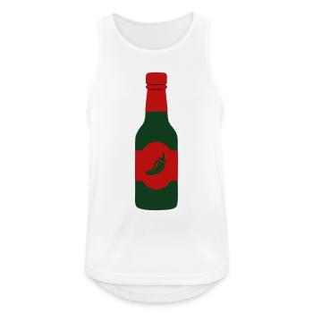 Hot Sauce Chili Sauce Spicy Food BBQ Crew - Men's Breathable Tank Top - white - Front - Nick (188cm)