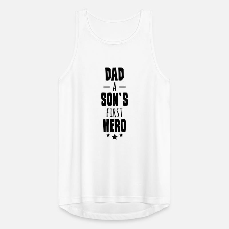 Dad A Sons First Hero Männer Tank Top atmungsaktiv