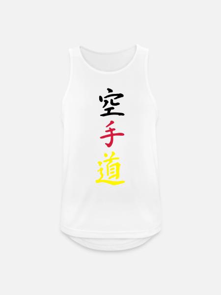 karate germany - Männer Tank Top atmungsaktiv - Weiß