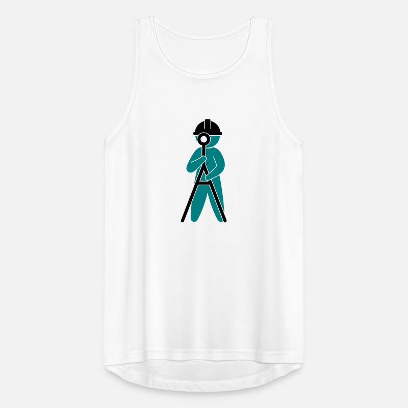 An engineer at a construction site Men's Breathable Tank Top
