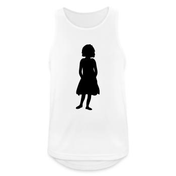 fille petit enfant robe jupe debout été fr - Débardeur respirant Homme - blanc - Devant - Nick (188cm)