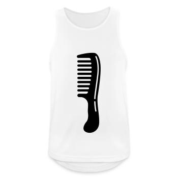Comb hairdresser icon - Men's Breathable Tank Top - white - Front - Nick (188cm)