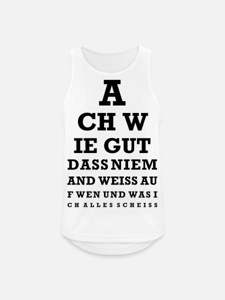 Vision Test - oh how good ... - Men's Breathable Tank Top - white