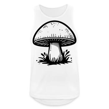 Champignon champignon - Débardeur respirant Homme - blanc - Devant - Nick (188cm)