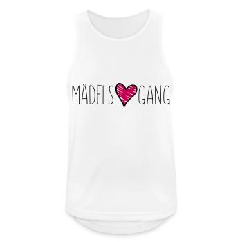 maedels herz gang liebe - Männer Tank Top atmungsaktiv - Weiß - Vorne - Nick (188cm)
