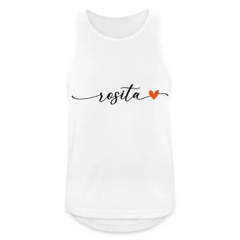 Rosita Name Calligraphy Font - Men's Breathable Tank Top - white - Front - Nick (188cm)