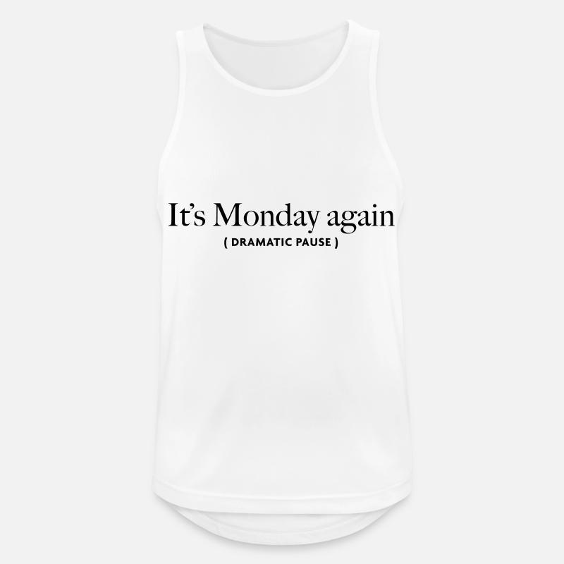 its-monday-again - Men's Breathable Tank Top - white