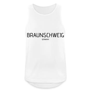 Braunschweig - Männer Tank Top atmungsaktiv - Weiß - Vorne - Nick (188cm)