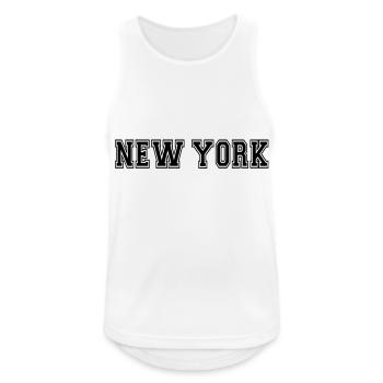 New York - Men's Breathable Tank Top - white - Front - Nick (188cm)