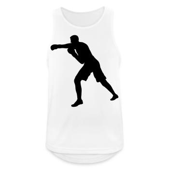 Boxer Shadow - Men's Breathable Tank Top - white - Front - Nick (188cm)