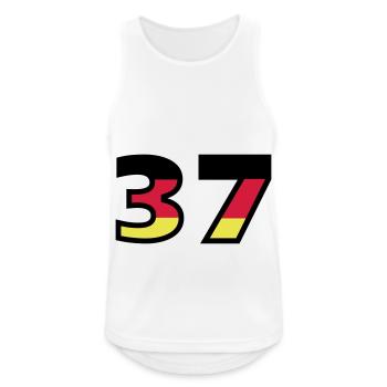 37 Numéro Allemagne Jersey - Débardeur respirant Homme - blanc - Devant - Nick (188cm)