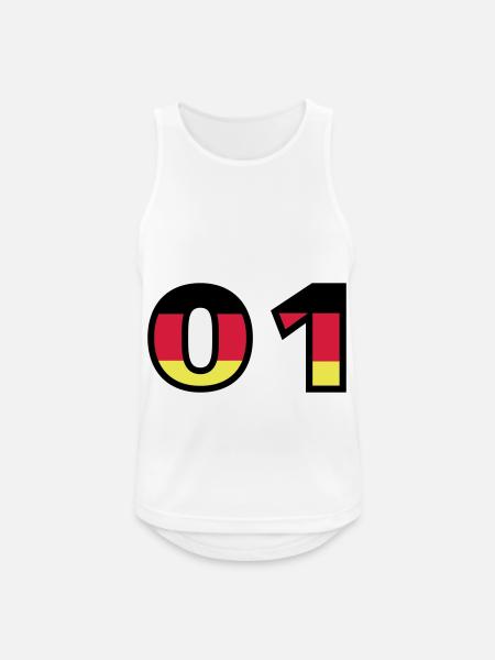 1 Number Germany Jersey - Men's Breathable Tank Top - white