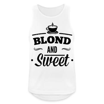 Blond und Süß Kaffee 1 - Männer Tank Top atmungsaktiv - Weiß - Vorne - Nick (188cm)