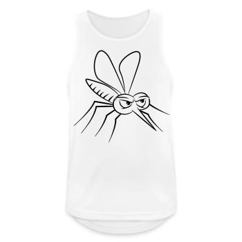 moustiques insectes - Débardeur respirant Homme - blanc - Devant - Nick (188cm)