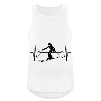 Ski Ski Femme Fréquence d’impulsion - Débardeur respirant Homme - blanc - Devant - Nick (188cm)
