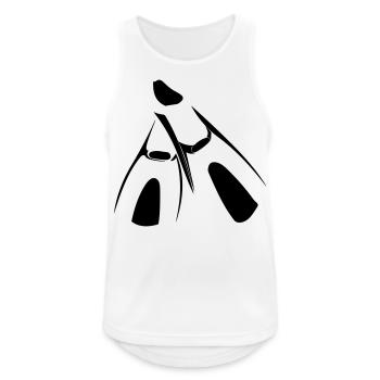 fins - Men's Breathable Tank Top - white - Front - Nick (188cm)