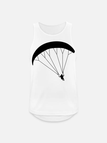 Paraglider Siluette - Men's Breathable Tank Top - white