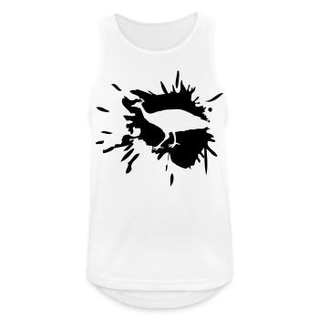 dab dripping graffiti paint splatter bird silho - Men's Breathable Tank Top - white - Front - Nick (188cm)