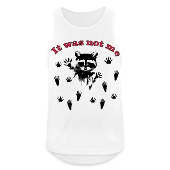 Racoon / raccoon - Men's Breathable Tank Top - white - Front - Nick (188cm)