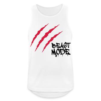 Scars Beast - Men's Breathable Tank Top - white - Front - Nick (188cm)