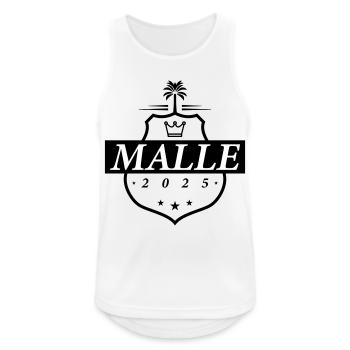 Armoiries de Malle 2025 - Débardeur respirant Homme - blanc - Devant - Nick (188cm)